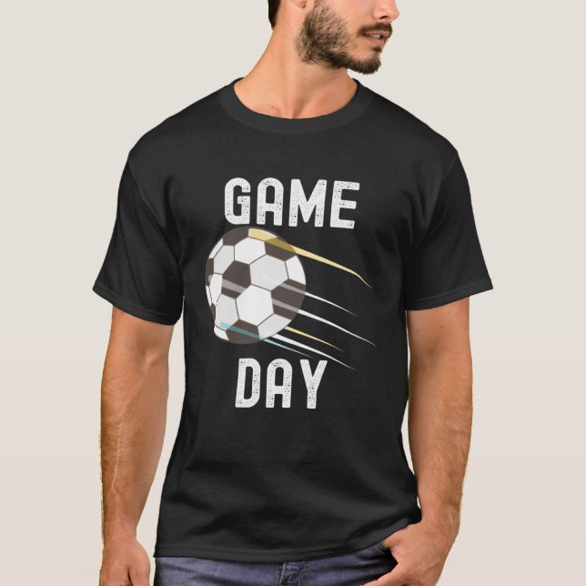 T-shirt Game Day Soccer Football  Quotes Family Party (Devant)