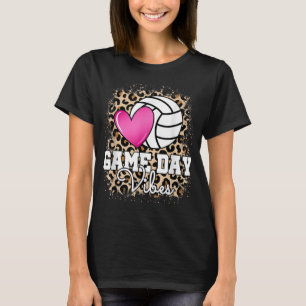 T-shirt Game Day Volley Leopard Print Women Ladys Vol