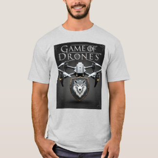 T-shirt Game of Drones – Stark Direwolf Drone Emblem