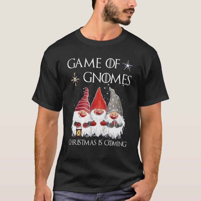 T-shirt Game Of Gnomes Christmas Is Coming Elf Christmas P (Devant)