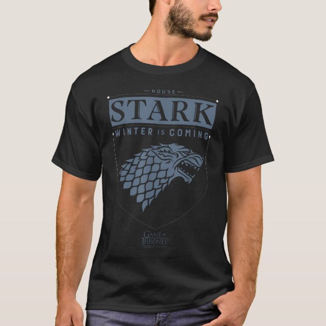 T-shirt Game Of Thrones Maison Stark (Devant)