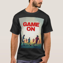 "Game On Retro Vintage Soccer Player T-shirts"