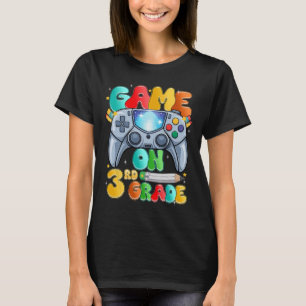 T-shirt Game On Third 3e année Retour à l'école Niveau Déb