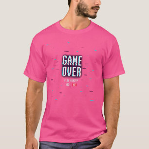 T-shirt Game Over - Contrôleur de jeu vidéo - Joystick - C