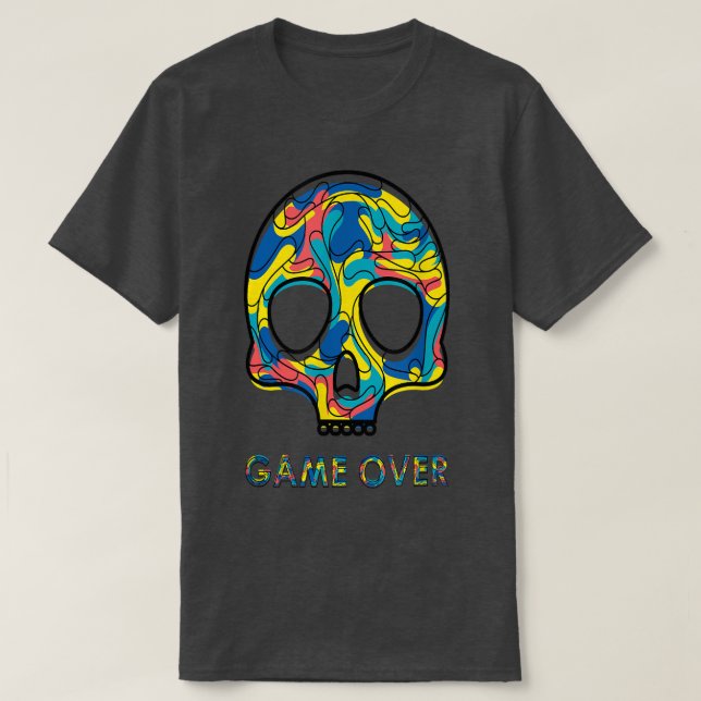 T-shirt Game Over  Games loves  (Design devant)