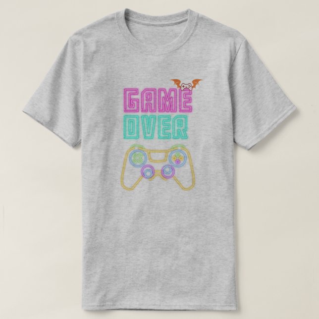 T-Shirt "Game Over" Jeu Vidéo Rétro (Design devant)