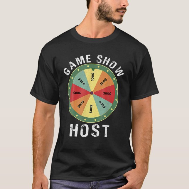 T-shirt Game Show Host Trips Board Game Night Questions V (Devant)
