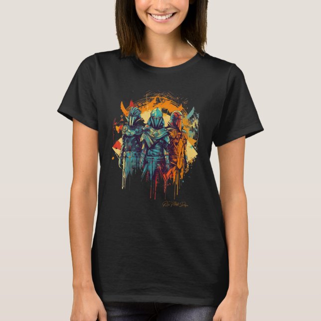 T-shirt Game Travelers AI Designed Gamer Graphics Gaming S (Devant)
