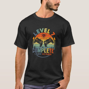 T-shirt Gamer 7E Anniversaire Mariage Niveau 7 Complet Ann