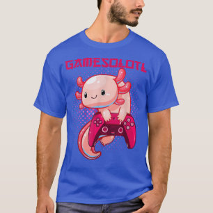 T-shirt Gamer Aolotl Lover Cute Aolotl Jeu Vidéo