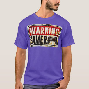 T-shirt Gamer Avertissement