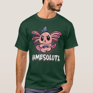 T-shirt Gamer Axolotl Lover Cute Axolotl Jeu vidéo de jeu