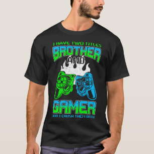 T-shirt Gamer Boys Idée Enfants Jeux Vidéo Brother Gaming