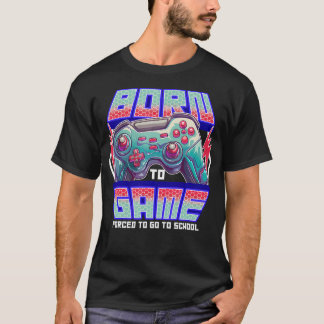 T-shirt Gamer Boys ns Gaming Drôle Né Pour