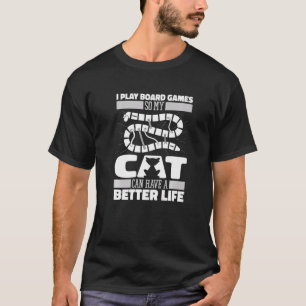 T-shirt Gamer Cat Imaginaire Dice Famille Jeu Carte Rpg Ga