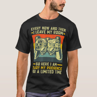 T-shirt Gamer Citations De Temps En Temps Je Quitte Ma Cha