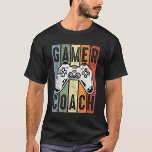 T-shirt Gamer Coach Professional Joueur Vidéo Joueur Cool 