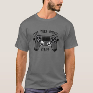 T-shirt Gamer Contrôleur De Jeux Vidéo Seulement Cinq Minu