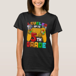 T-shirt Gamer de 5e année nivelé jusqu'à la cinquième anné