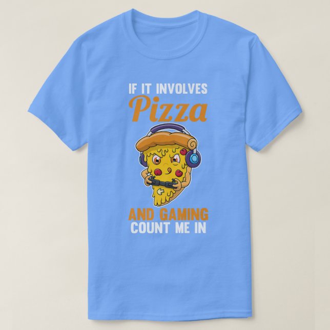 T-shirt Gamer de jeu Pizza 920 (Design devant)