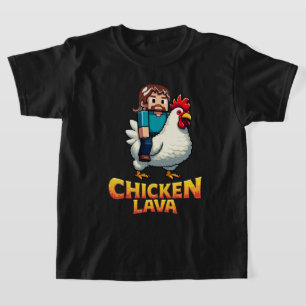 T-shirt Gamer de Poulet – Poulet cuit au Lava drôl