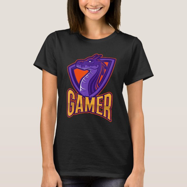 T-shirt Gamer Dragon (Devant)