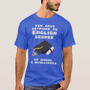T-shirt Gamer drôle de RPG de diplômé anglais de degré