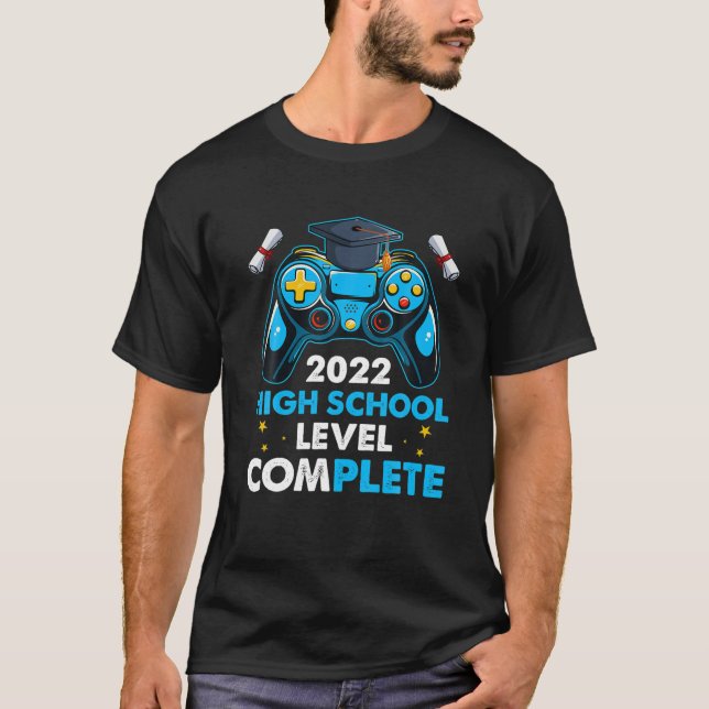T-shirt Gamer Gamer High School Complete Class Of 2 (Devant)