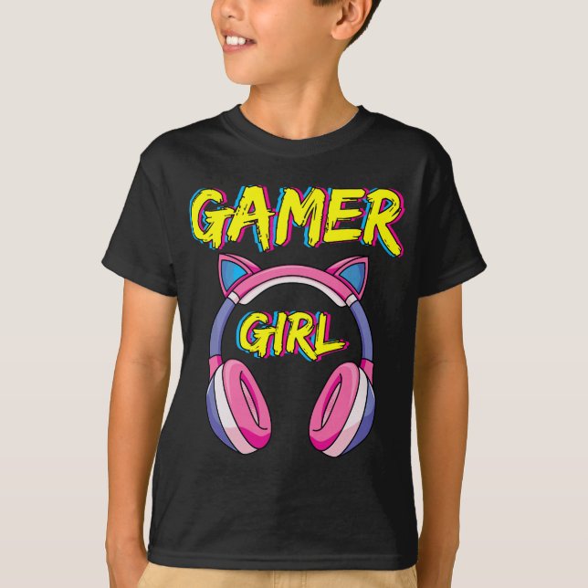T-shirt Gamer Girl Gaming Girl (Devant)