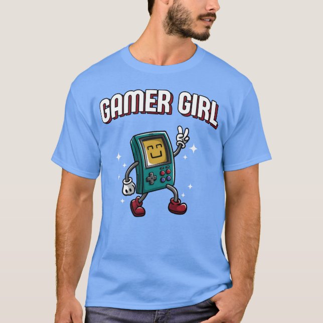 T-shirt Gamer Girl Gaming Video Games Game Player Online G (Devant)