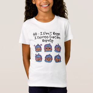 T-Shirt Gamer Girl Je ne rage pas Kawaii Humour de jeu