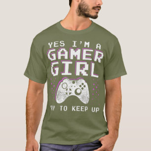T-shirt Gamer Girl Stuff Cadeaux pour Ados Funny Vidéo