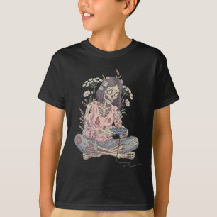 T-shirt Gamer Girl Zombie Cottagecore Undead