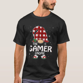T-shirt Gamer Gnome Famille de correspondance Groupe Noël
