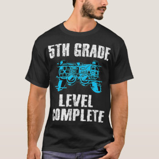 T-shirt Gamer Graduation 5ème niveau Complet Vidéo Ga