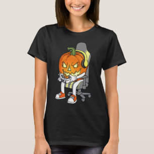 T-shirt Gamer Halloween Jackolantern Scandale Jeux Garçons
