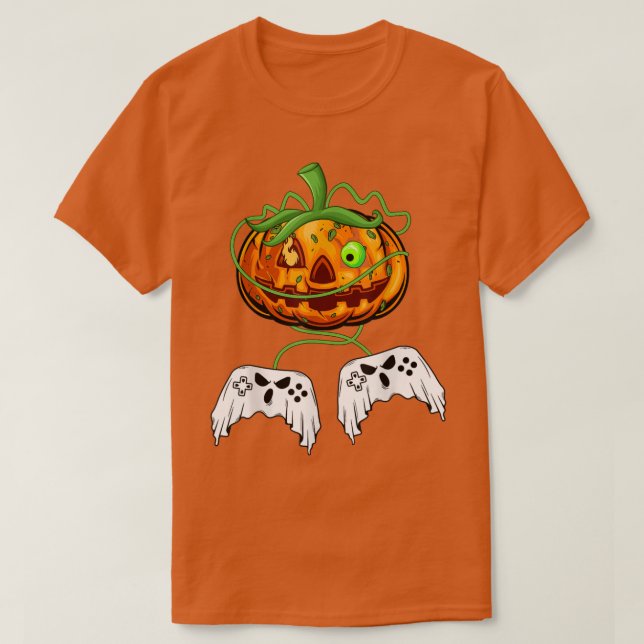 T-shirt Gamer Halloween s Pour les garçons Enfants Hommes  (Design devant)