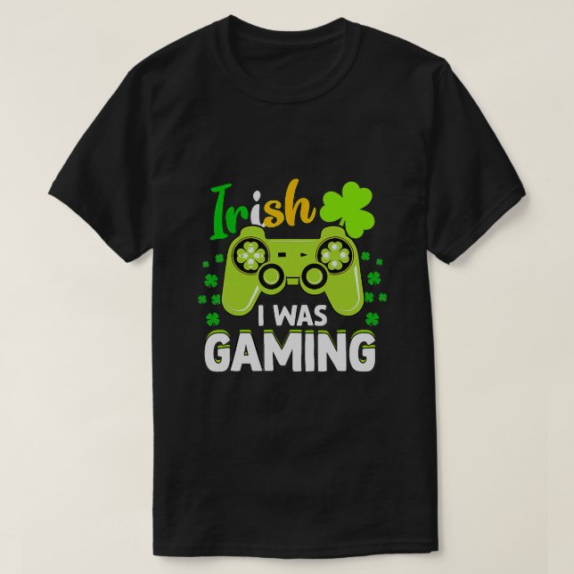 T-shirt Gamer Irish Games Funny Saint Patrick Day Gamer (Design devant)