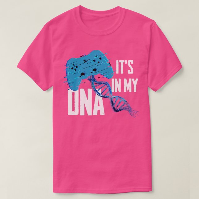 T-shirt Gamer Its In My DNA (Design devant)