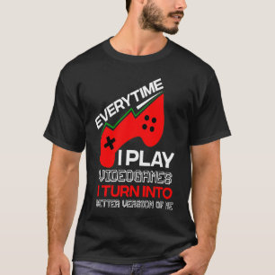 T-shirt Gamer Jeux Vidéo I Console Ordinateur