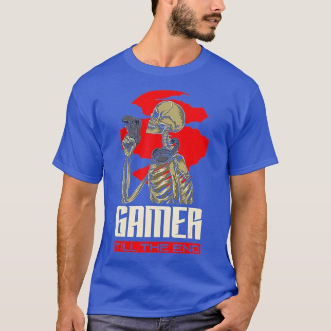 T-shirt Gamer Jusqu'À La Fin Drôle Vidéo Gamer Jeu Cadeau (Devant)