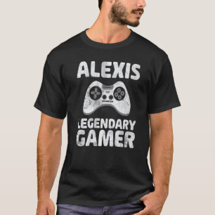 T-shirt Gamer légendaire Personnalisé Chemise Alexis Nom V