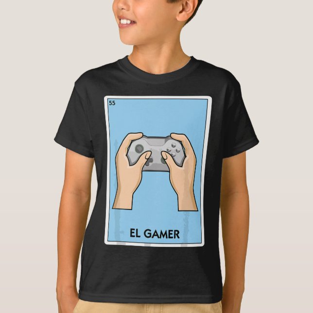 T-shirt Gamer Mexican Card Game (Devant)