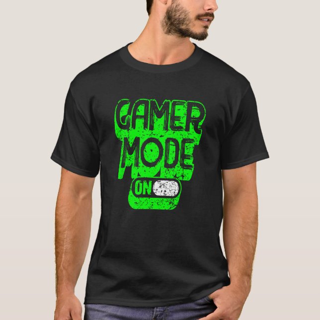 T-shirt gamer mode on  gaming (Devant)