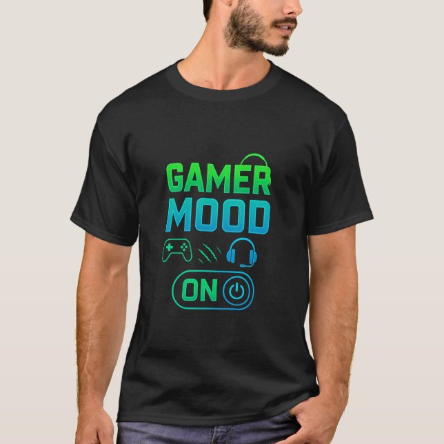 T-shirt Gamer Moon allumé (Devant)