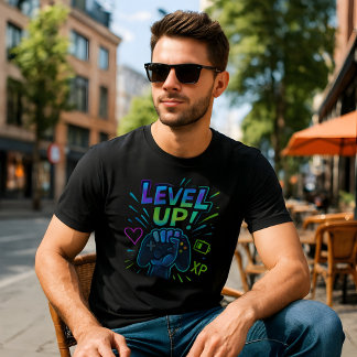 T-shirt Gamer Niveau Haut
