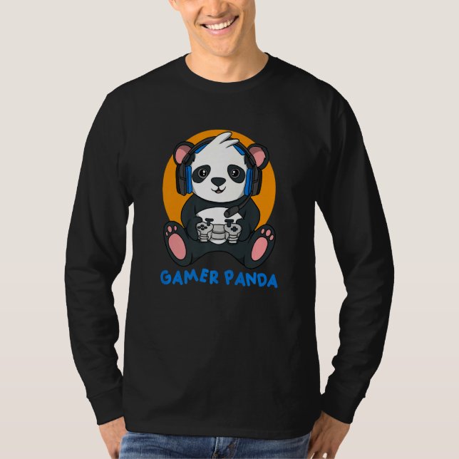 T-shirt Gamer Panda (Devant)
