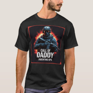 T-shirt Gamer Papa Appel à papa Parenting Ops Funny Père