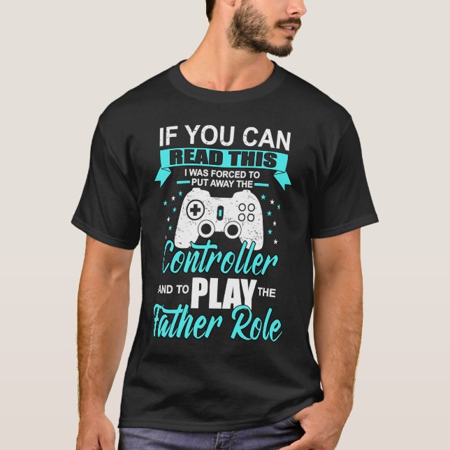 T-shirt Gamer Papa Jouer pour papa Gamer Mens (Devant)