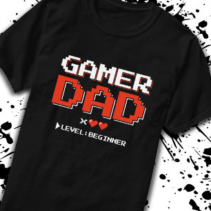 T-shirt Gamer Papa Nouveau Père des jumeaux Baby Faire-par